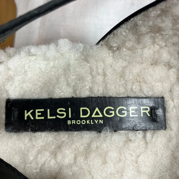 NWT Kelsi Dagger Brooklyn Warehouse Slingback Leather Clogs, Black, Size 10 - Picture 4 of 11